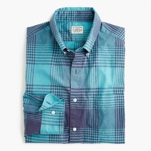 New J Crew Slim Stretch Secret Wash Shirt Plaid